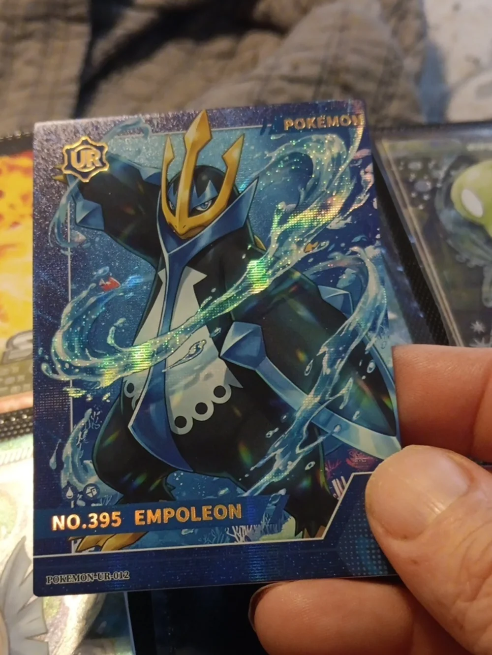 Pokemon Empoleon Trading Card - Blue, Gold, White